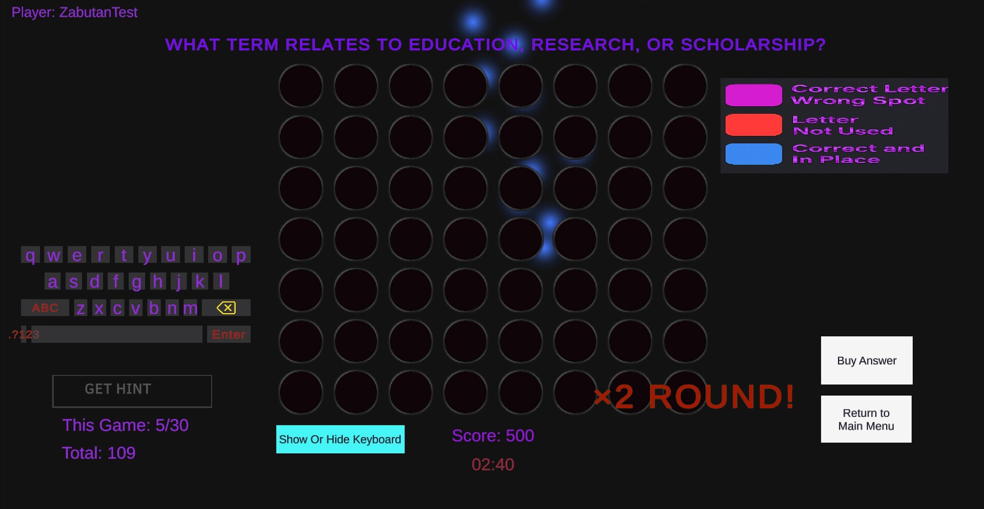 Word Charades Screenshot 1