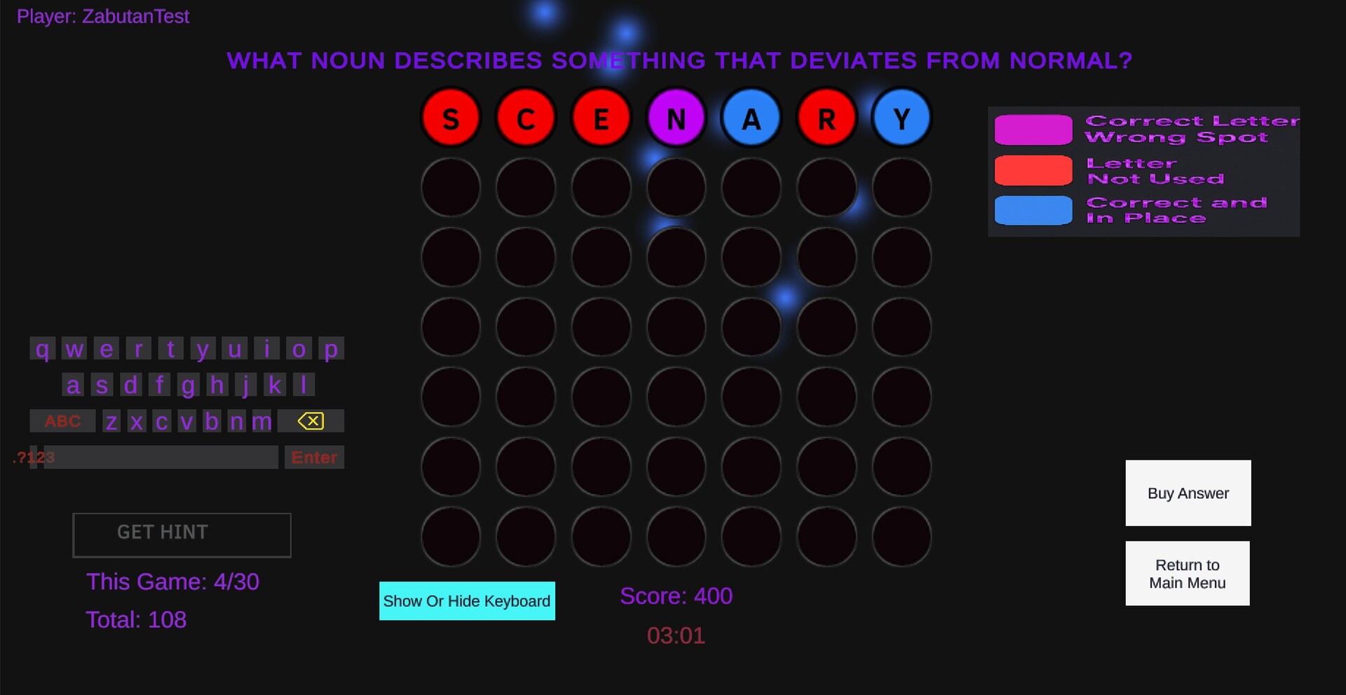 Word Charades Screenshot 2