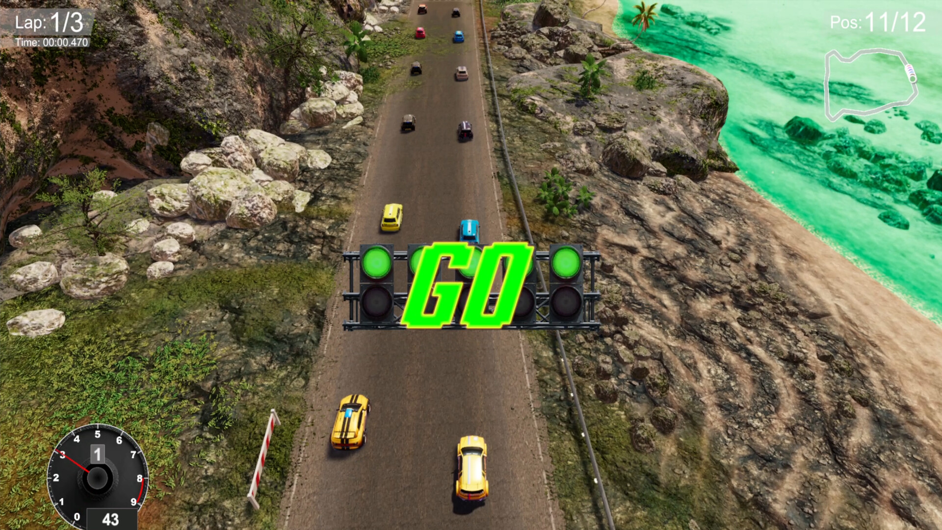 Neon Curves Racing Screenshot 0
