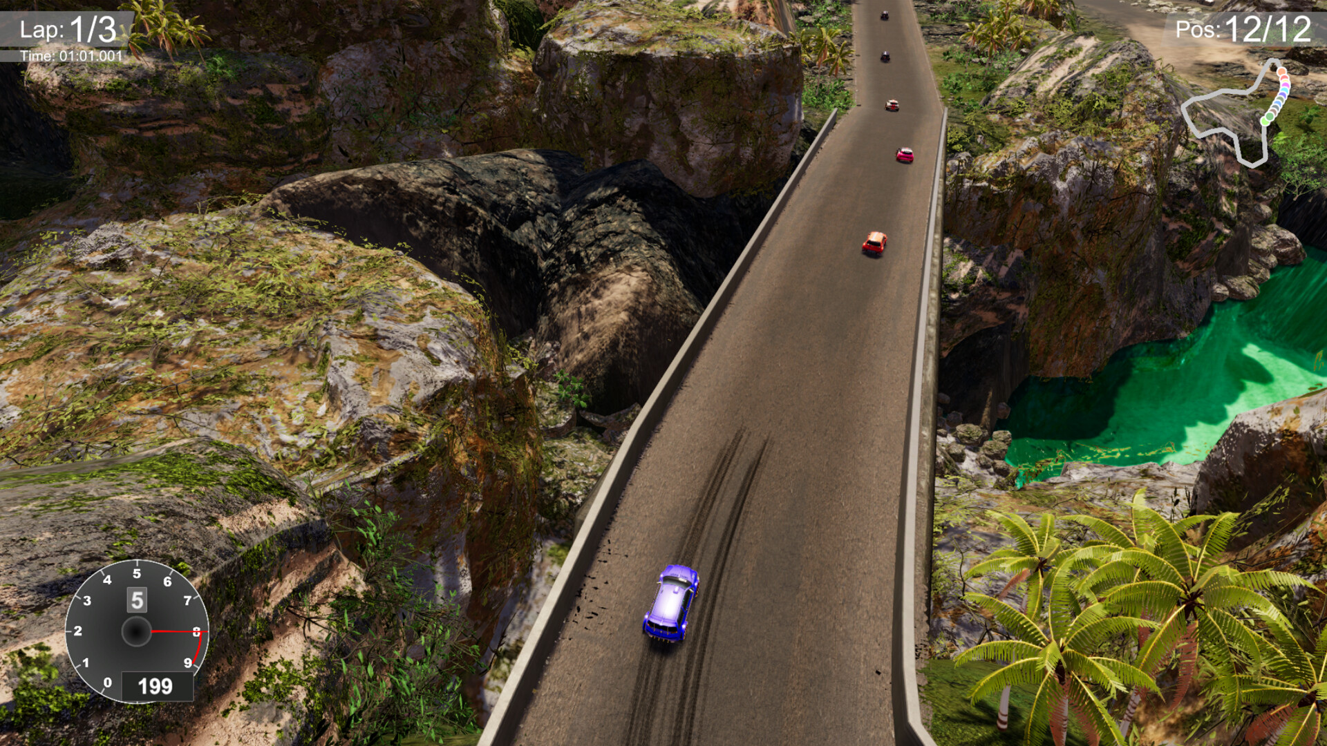 Neon Curves Racing Screenshot 1