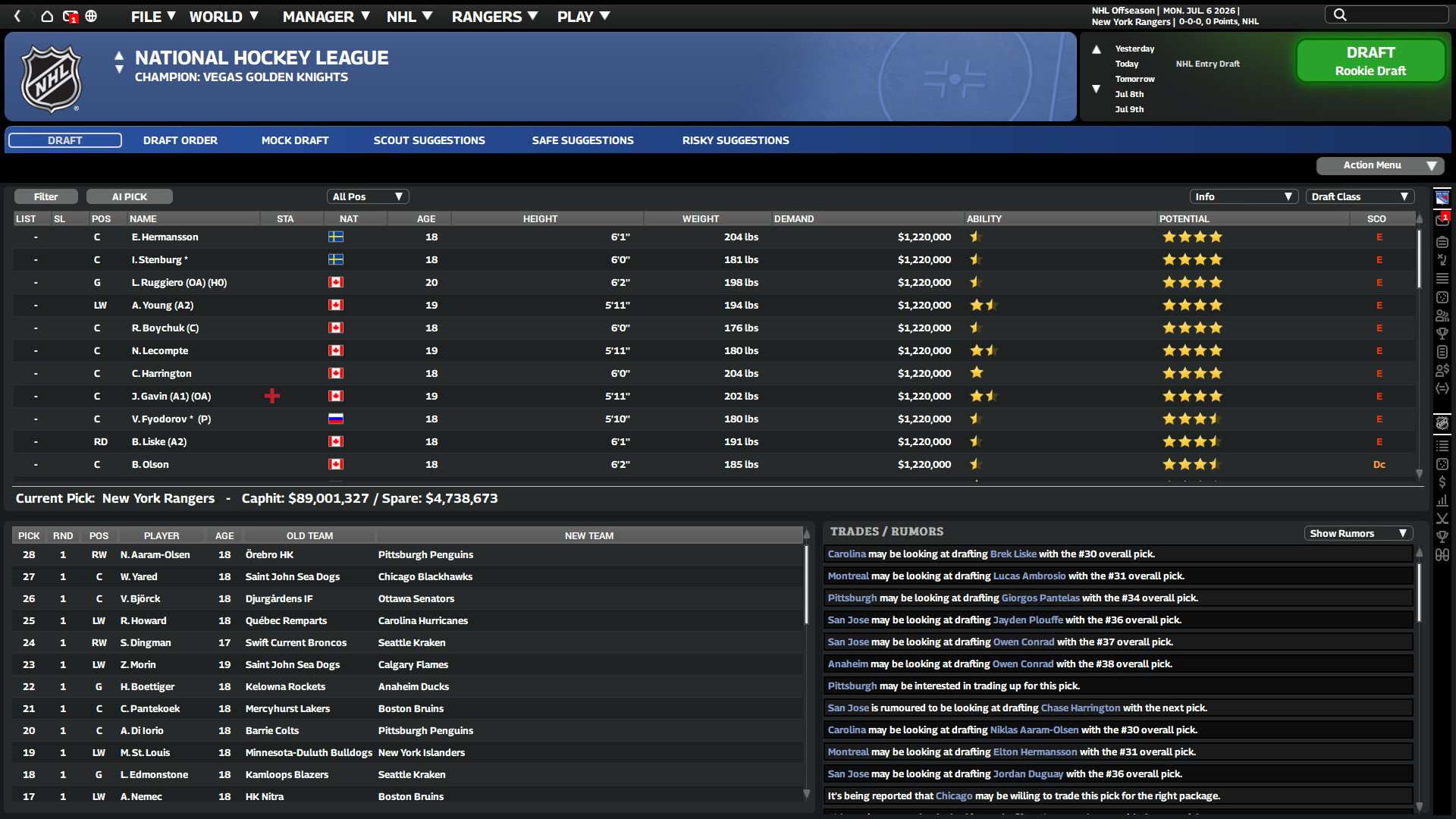 Franchise Hockey Manager 12 Screenshot 1