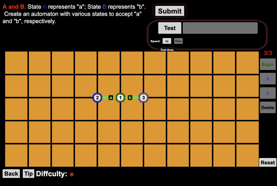 Finite State Automaton Challenges Screenshot 4