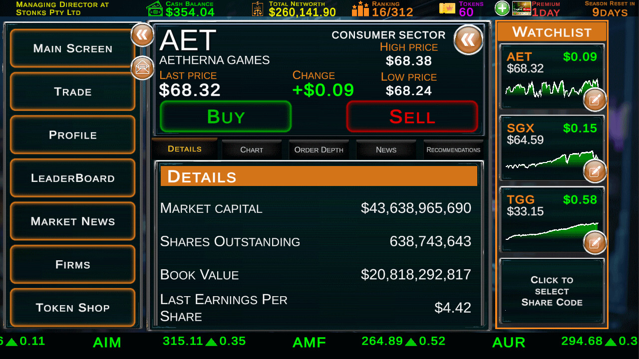 Stock Market Tycoon: Challenge Screenshot 2