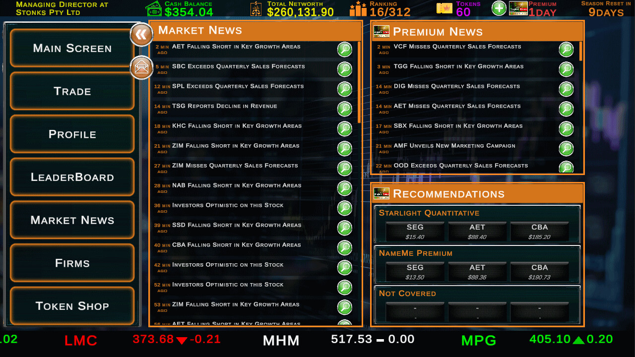 Stock Market Tycoon: Challenge Screenshot 3