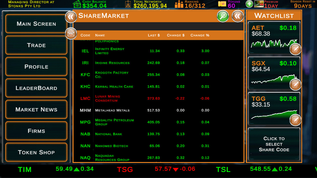 Stock Market Tycoon: Challenge Screenshot 1