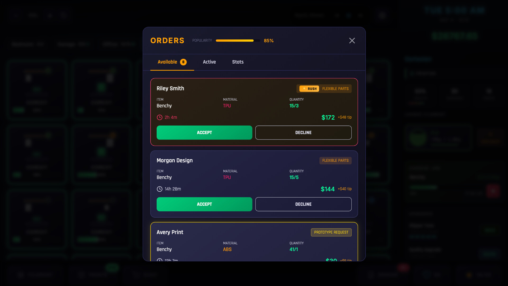 3D Printer Manager Screenshot 2