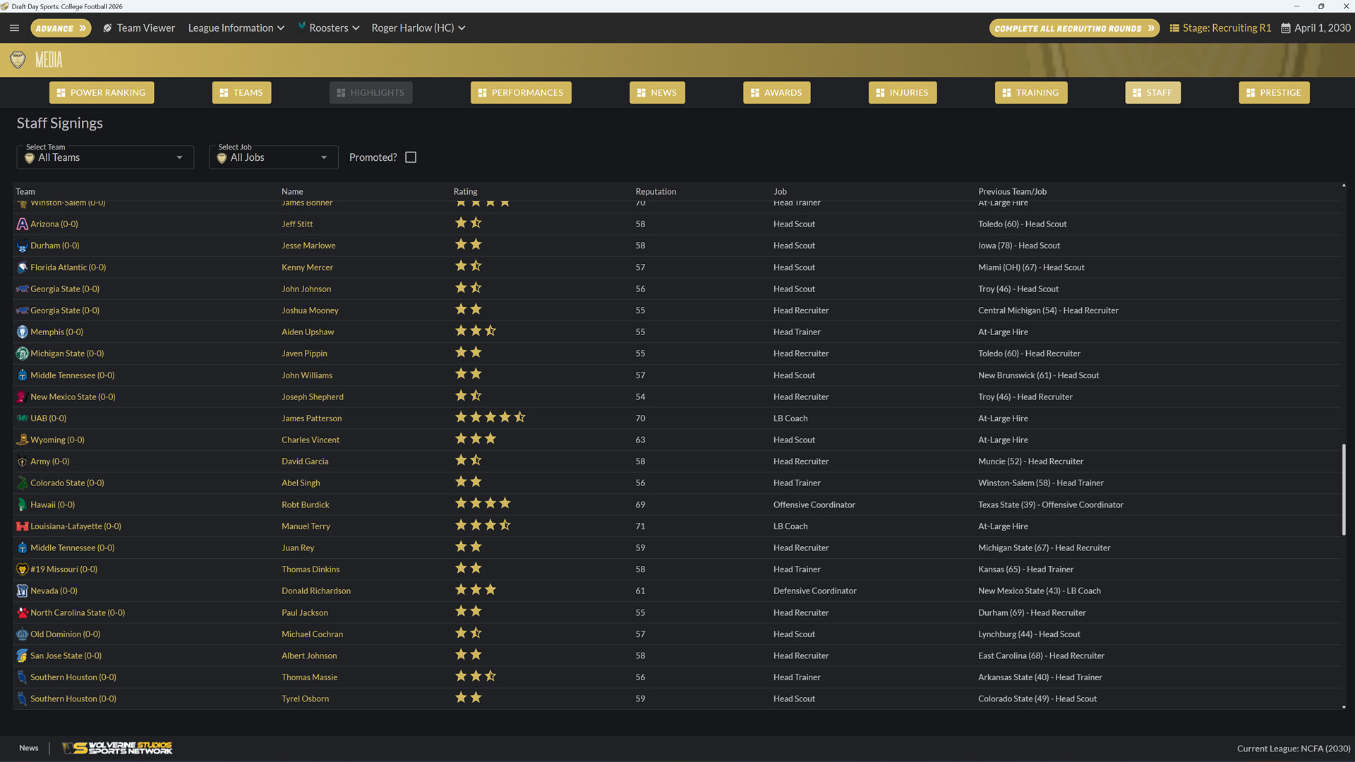 Draft Day Sports: College Football 2026 Screenshot 4
