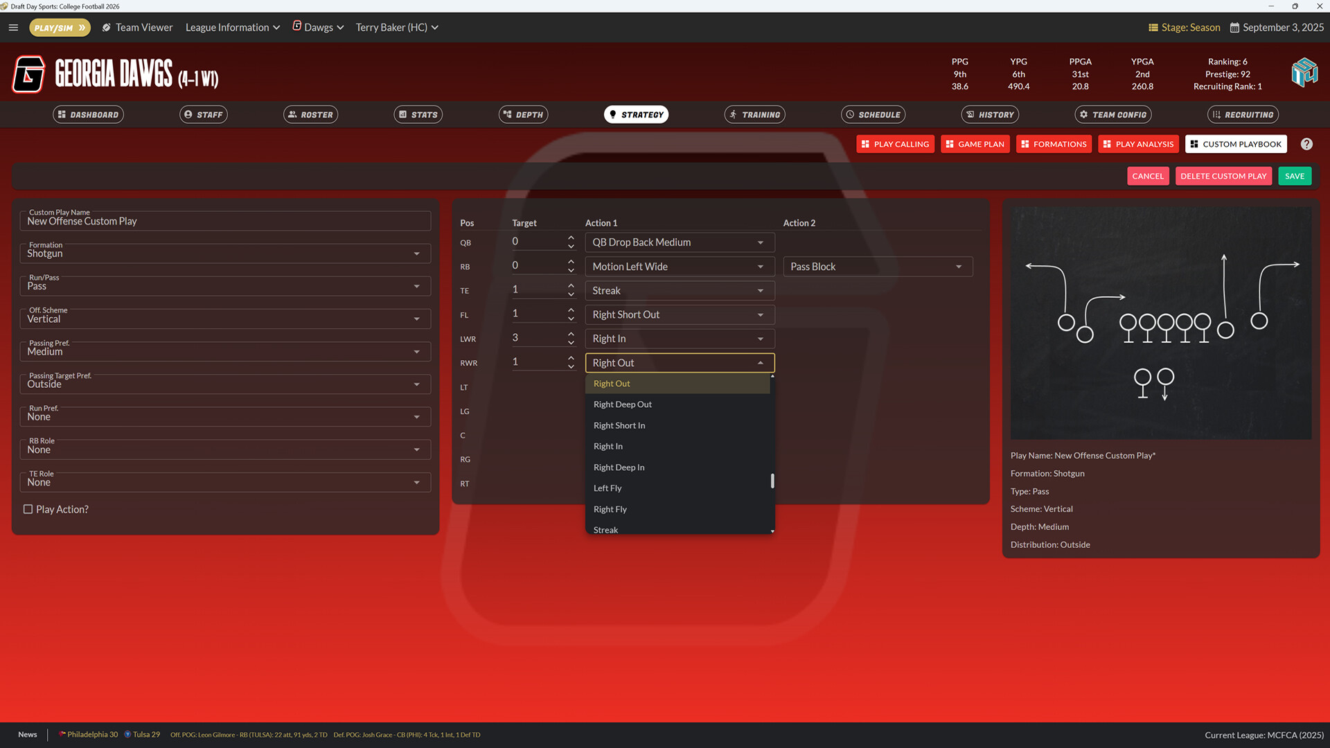 Draft Day Sports: College Football 2026 Screenshot 5